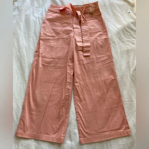 NWT SO Wide Leg Coral Capri Pants Color Pink Salmon 670 Juniors Size 9